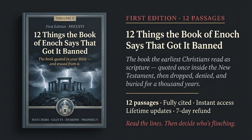 12 Things the Book of Enoch Says That Got It Banned